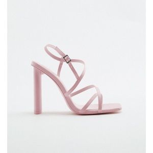 COPY - ZARA HIGH HEELED FABRIC STRAP SANDALS
PINK